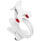 Тримач для смартфонів XoKo прищепка, гнучкий, 65 см, білий (XK-RM-C20-WHT)