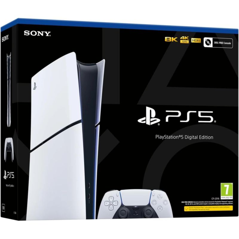 Игровая консоль Sony Playstation PlayStation 5 Slim Digital Edition 825GB (без DVD) (9711094 / 1000049750)