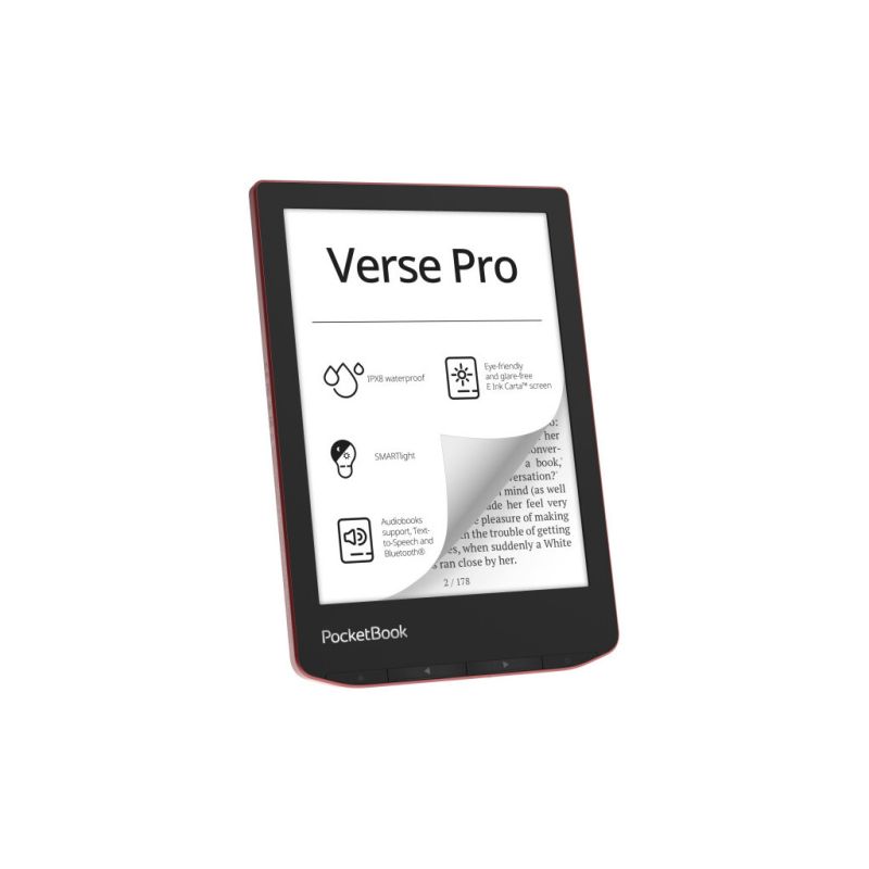 Электронная книга Pocketbook 634 Verse Pro, Passion Red (PB634-3-CIS)