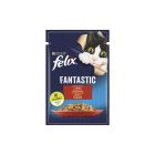 Вологий корм для кішок Purina Felix Fantastic з яловичиною в желе 85 г (7613039838624) (26 шт)