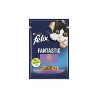 Вологий корм для кішок Purina Felix Fantastic з ягням у желе 85 г (7613039838969) (26 шт)