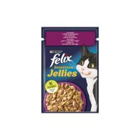 Вологий корм для кішок Purina Felix Sensations Jellies з качкою та шпинатом у желе 85 г (7613039831281) (26 шт)