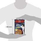 Влажный корм для кошек Purina Felix Sensations Jellies с говядиной и томатами в желе 85 г (7613039831724)