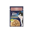 Вологий корм для кішок Purina Felix Sensations Sauces з лососем у соусі зі смаком креветок 85 г (7613039836026) (26 шт)