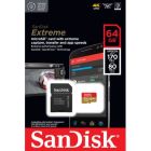 Карта пам\'яті SanDisk 64GB microSD class 10 UHS-I U3 Extreme (SDSQXAH-064G-GN6MA)