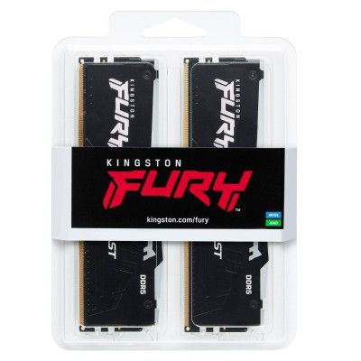 Модуль памяти для компьютера DDR5 64GB (2x32GB) 5600 MHz Beast RGB Kingston Fury (ex.HyperX) (KF556C36BBEAK2-64)