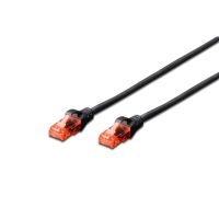 Патч-корд 3м, UTP, cat.6, CCA, AWG 26/7, PVC, black Digitus (DK-1612-030/BL)