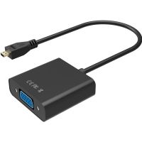 Переходник micro HDMI M to VGA F 0.3m 4K/2K Black Voltronic (YT-C-mcHDMI(M)/VGA(F)-B)