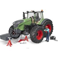 Масштабная модель автомобиля Bruder Трактор Fendt 1050 Vario с фигуркой и аксессуарами для ремонта (04041)