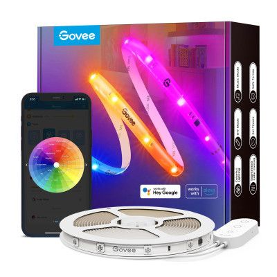 Светодиодная лента Govee RGBIC Basic Wi-Fi + Bluetooth LED Strip Light With Protective Coating 10м Білий (H619C3D1)
