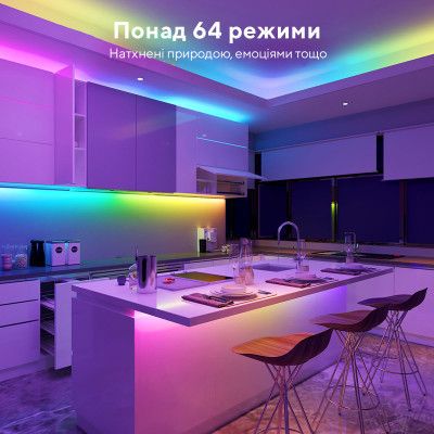 Светодиодная лента Govee RGBIC Basic Wi-Fi + Bluetooth LED Strip Light With Protective Coating 10м Білий (H619C3D1)