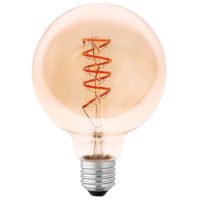 Лампочка Delux Globe G95 5Вт E27 2200К amber spiral filament (90018166)