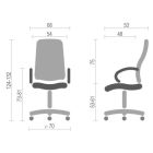 Офісне крісло Аклас Бадалона CH MB Коричневий (LC-K) (86867)