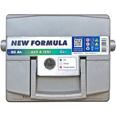 Акумулятор автомобільний NEW FORMULA 50Ah (+/-) 420EN (5502202210)