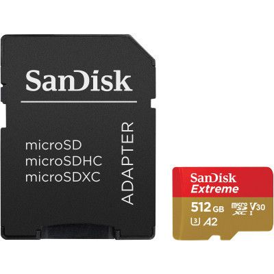 Карта пам\'яті SanDisk 512GB microSD class 10 UHS-I U3 V30 Extreme (SDSQXAV-512G-GN6MA)