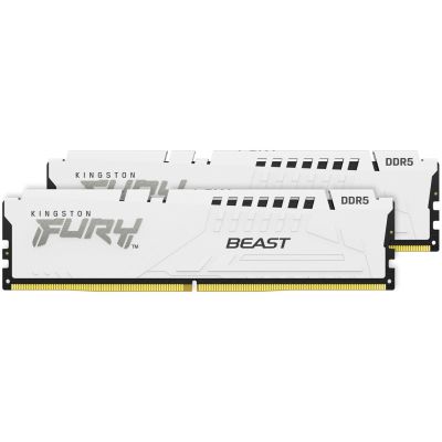 Модуль памяти для компьютера DDR5 64GB (2x32GB) 5600 MHz Beast White EXPO Kingston Fury (ex.HyperX) (KF556C36BWEK2-64)