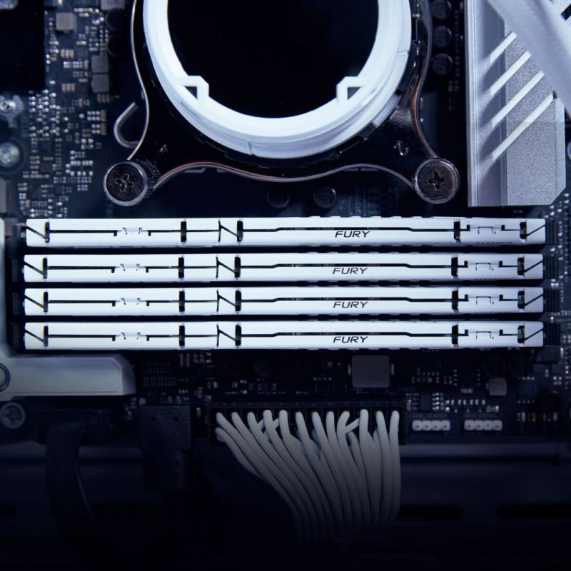 Модуль памяти для компьютера DDR5 64GB (2x32GB) 5600 MHz Beast White EXPO Kingston Fury (ex.HyperX) (KF556C36BWEK2-64)