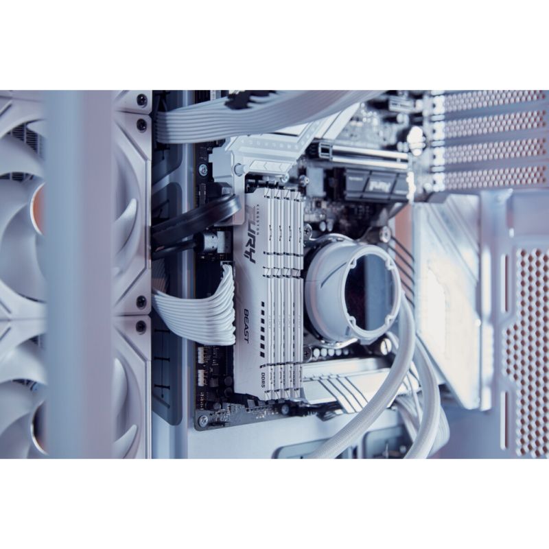 Модуль памяти для компьютера DDR5 64GB (2x32GB) 5600 MHz Beast White EXPO Kingston Fury (ex.HyperX) (KF556C36BWEK2-64)