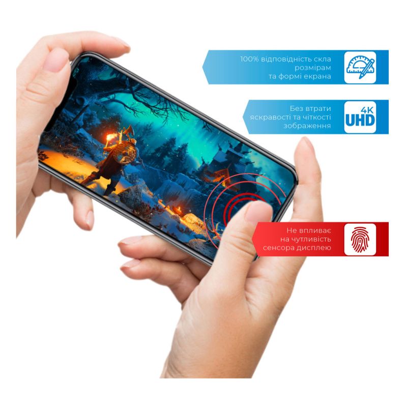 Стекло защитное ACCLAB Full Glue Apple iPhone XR/11 (1283126508196)