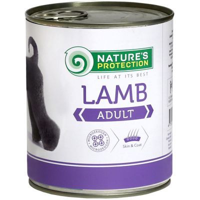 Консерви для собак Nature\'s Protection Adult Lamb з ягням 800 г (KIK24632)
