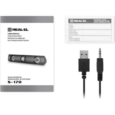 Акустическая система REAL-EL S-170 6Вт Black (EL121100013)