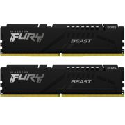 Модуль пам\'яті для комп\'ютера DDR5 16GB (2x8GB) 5200 MHz FURY Beast Black Kingston Fury (ex.HyperX) (KF552C40BBK2-16)