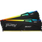 Модуль пам\'яті для комп\'ютера DDR5 16GB (2x8GB) 6000 MHz FURY Beast RGB Kingston Fury (ex.HyperX) (KF560C36BBEAK2-16)