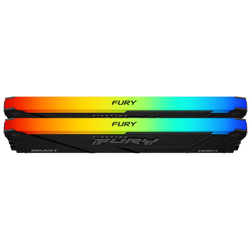 Модуль памяти для компьютера DDR4 32GB (2x16GB) 3200 MHz FURY Beast RGB Kingston Fury (ex.HyperX) (KF432C16BB2AK2/32)