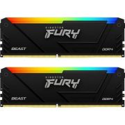 Модуль пам\'яті для комп\'ютера DDR4 32GB (2x16GB) 3600 MHz FURY Beast RGB Kingston Fury (ex.HyperX) (KF436C18BB2AK2/32)