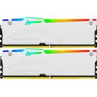 Модуль пам\'яті для комп\'ютера DDR5 32GB (2x16GB) 5600 MHz FURY Beast White RGB Kingston Fury (ex.HyperX) (KF556C40BWAK2-32)