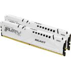 Модуль пам\'яті для комп\'ютера DDR5 32GB (2x16GB) 5600 MHz FURY Beast White Kingston Fury (ex.HyperX) (KF556C40BWK2-32)