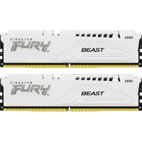 Модуль пам\'яті для комп\'ютера DDR5 64GB (2x32GB) 5200 MHz FURY Beast White Kingston Fury (ex.HyperX) (KF552C40BWK2-64)