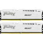 Модуль пам\'яті для комп\'ютера DDR5 64GB (2x32GB) 5600 MHz FURY Beast White Kingston Fury (ex.HyperX) (KF556C40BWK2-64)