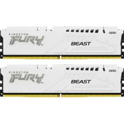 Модуль пам\'яті для комп\'ютера DDR5 64GB (2x32GB) 5600 MHz FURY Beast White Kingston Fury (ex.HyperX) (KF556C40BWK2-64)