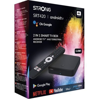 Медиаплеер Strong (SRT 420) Android TV і ефірний приймач в одному пристрої (SRT 420)