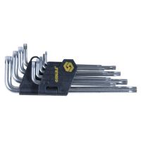 Ключ Sigma набор TORX 9шт T10-T50мм CrV, средние с отверстием (4022221)