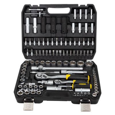 Набір інструментів Sigma насадок торцевих та с1/4" 1/2" 114шт CrV (6003781)