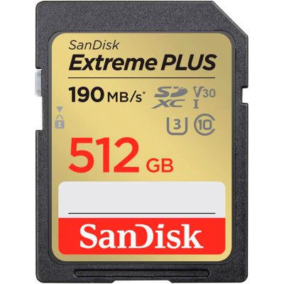 Карта пам\'яті SanDisk 512GB SDXC class 10 UHS-I Extreme Plus (SDSDXWV-512G-GNCIN)