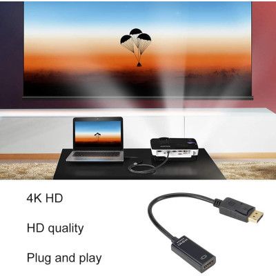 Перехідник DisplayPort Male to HDMI 4K Ultra HD Female ST-Lab (U-996-4K)