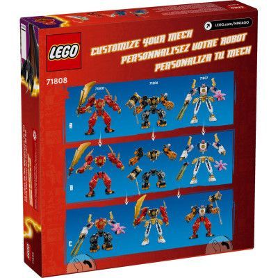 Конструктор LEGO NINJAGO Робот огненной стихии Кая 322 деталей (71808)