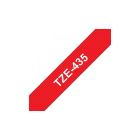 Лента для принтера этикеток UKRMARK B-T435P, ламинированная, 12мм х 8м, white on red, аналог TZe435 (900784)