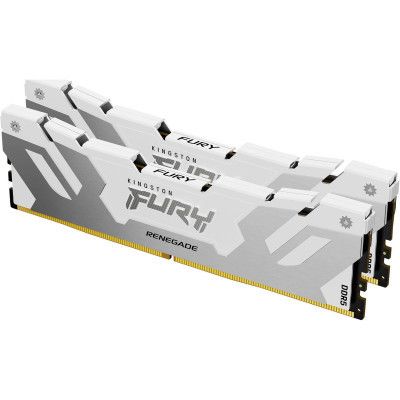 Модуль пам\'яті для комп\'ютера DDR5 64GB (2x32GB) 6400 MHz Renegade White XMP Kingston Fury (ex.HyperX) (KF564C32RWK2-64)