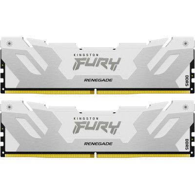 Модуль пам\'яті для комп\'ютера DDR5 64GB (2x32GB) 6400 MHz Renegade White XMP Kingston Fury (ex.HyperX) (KF564C32RWK2-64)