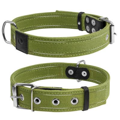 Ошейник для животных Collar Брезент двойной Ш 35 мм Д 51-63 см (6138)
