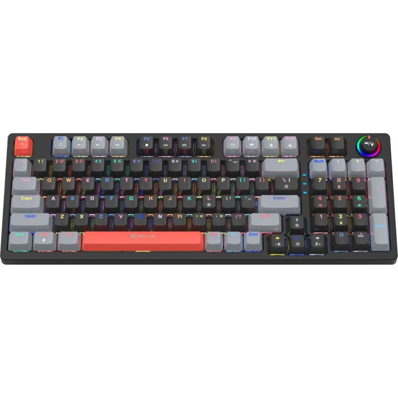Клавиатура Xtrike ME GK-987 RGB Mechanical USB UA Black/Grey (GK-987GGRUA)