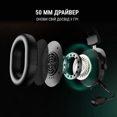 Навушники Fifine (H6) RGB 7.1 Black (H6)