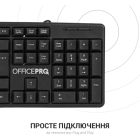 Клавиатура OfficePro (SK166) USB Black (SK166)