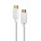 Кабель мультимедийный DisplayPort M to DisplayPort M 1.8m V1.2 Cablexpert (CC-DP2-6-W)