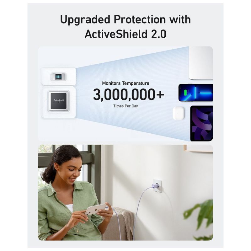 Зарядное устройство Anker USB-C PD30W PowerPort 511 Nano III white (A2147G21)