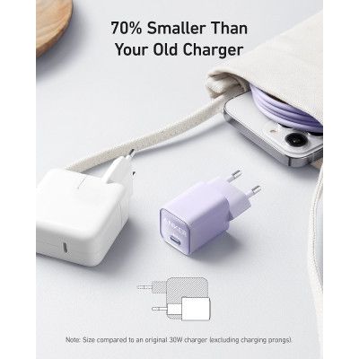 Зарядное устройство Anker USB-C PD30W PowerPort 511 Nano III white (A2147G21)